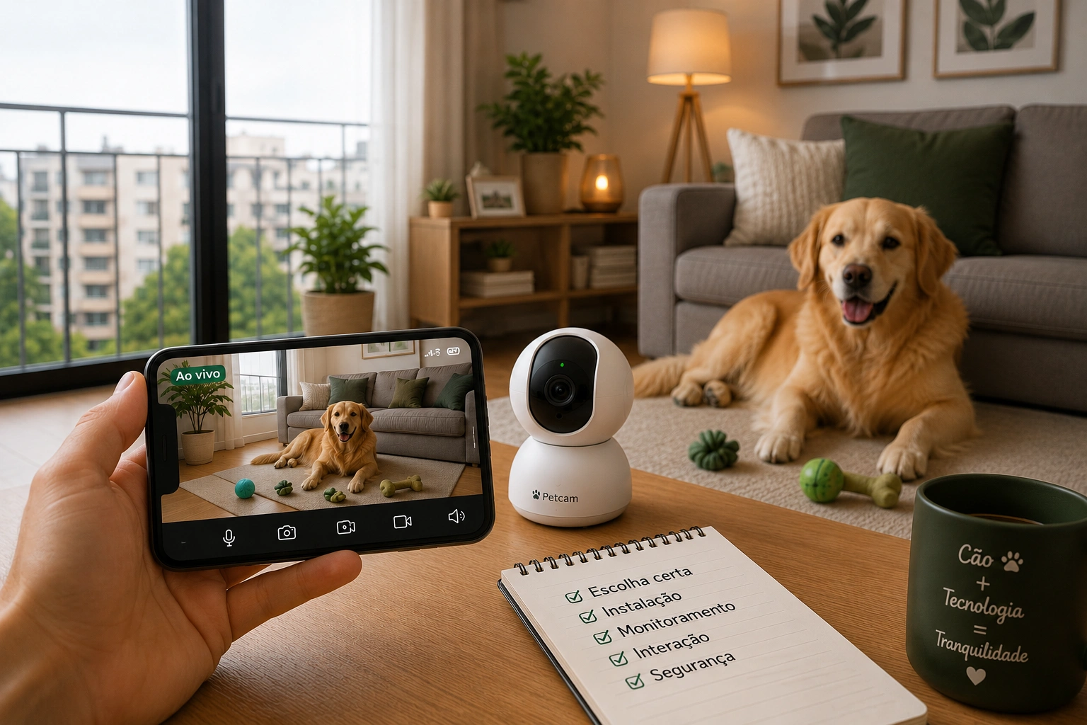 Câmera de segurança para cachorro wi-fi