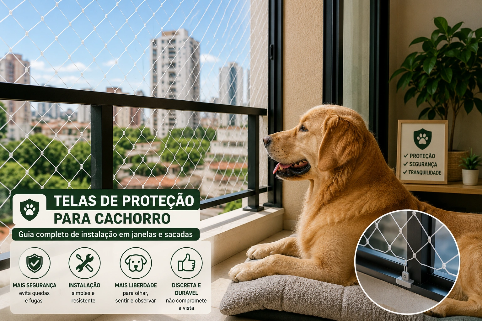 Telas de proteção para cachorro
