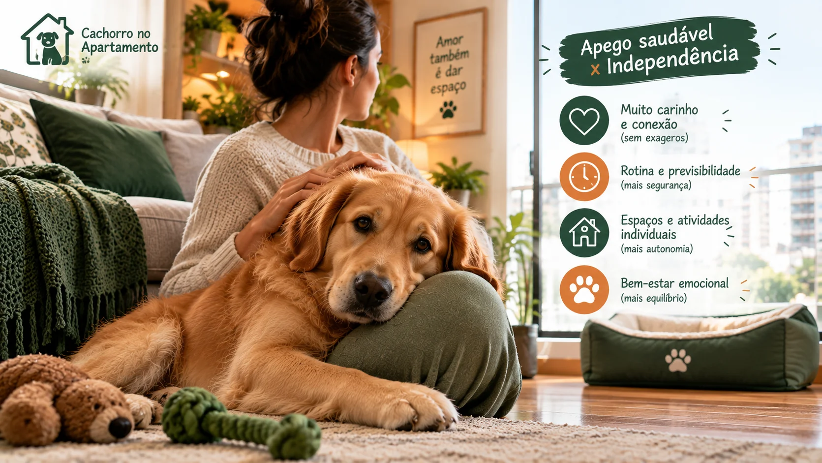 Cachorro Carente em Apartamento