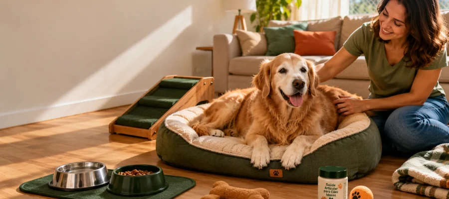 Cachorro Idoso em Apartamento: Cuidados Especiais, Adaptações e Como Garantir Qualidade de Vida