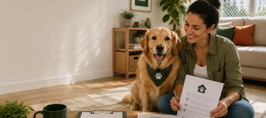 Cachorro em Apartamento Alugado: Direitos, Negociação com Proprietário e Como Documentar