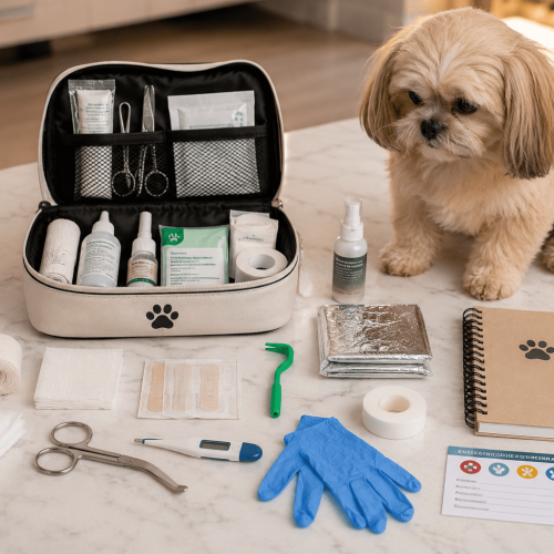 Kit de Primeiros Socorros para Cachorro em Apartamento: O que Ter em Casa e Como Usar