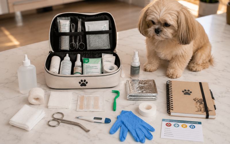 Kit de Primeiros Socorros para Cachorro em Apartamento: O que Ter em Casa e Como Usar