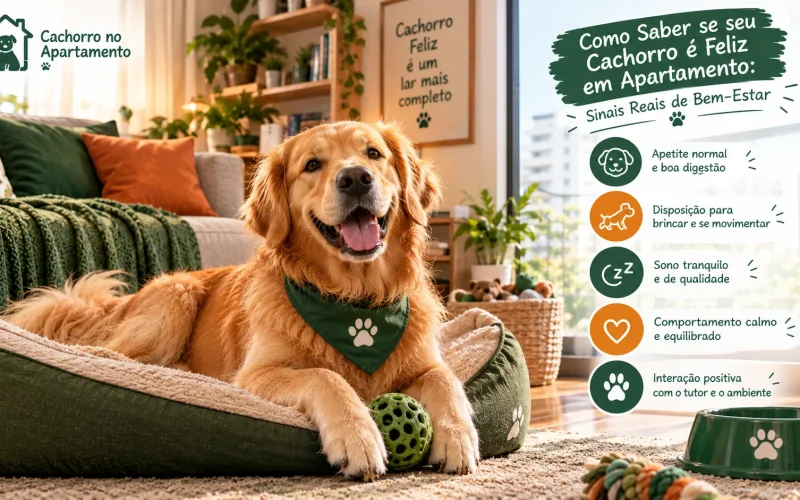 Como Saber se seu Cachorro é Feliz em Apartamento