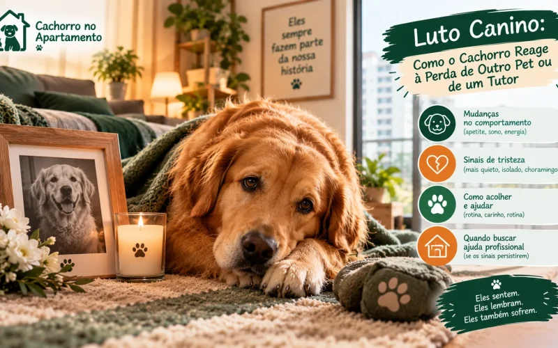 Luto Canino Como o Cachorro Reage à Perda de Outro Pet ou de um Tutor