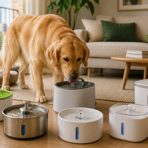 Bebedouro com fonte para cachorro no apartamento