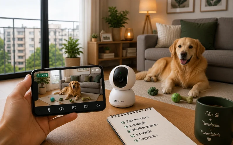 Câmera de segurança para cachorro wi-fi